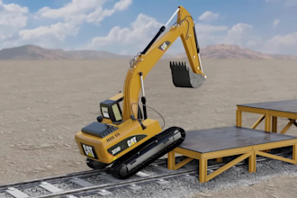 create 3d industrial factory process and technical construction animation video