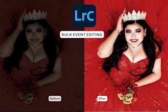 edit large batches of photos in lightroom professionally