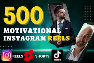create motivational instagram reels, youtube shorts and tiktok reels