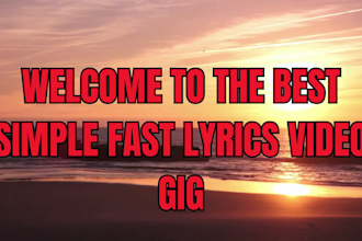 edit a stunning country music lyric videos with animation