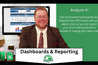 develop or transform your dashboard and reporting processes