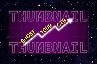 create attractive CTR boosting youtube thumbnail