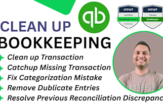 do clean up, bank reconciliation for small business
