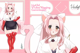 rig your vtuber character model using live2d