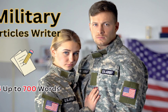 write military articles and blog posts for your weapons warfare website