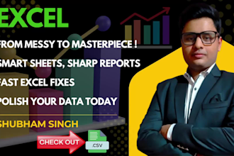 fix, split, merge, clean and format excel spreadsheets