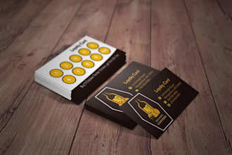 design loyalty card, gift card, coupon, VIP card in 4hrs