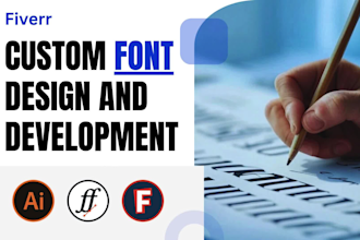 create, design and modify a custom in ttf, otf and  woff etc