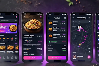 design modern mobile app UI UX in figma with interactive prototype