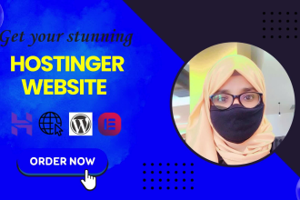 create a stunning hostinger website