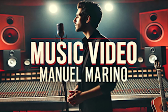 create a music clip, song visual, mini movie with stock footage for your career