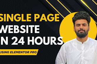 create responsive single page wordpress website in 24 hours