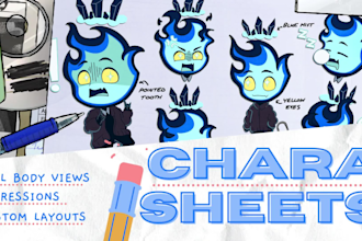 create a reference sheet for your character or toontuber