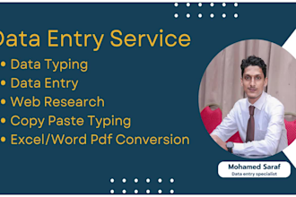 do fastest manual data typing, data input, correction data entry