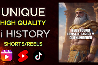 create ai history shorts reels and tiktoks
