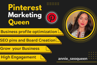 be your pinterest marketing manager and SEO queen