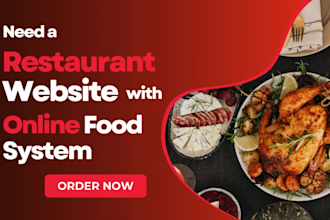 create restaurant website or online food ordering website on wix or wordpress