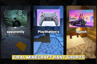make viral minecraft rant shorts for youtube and tiktok like greylin