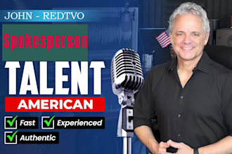 be your professional senior american male on camera spokesperson
