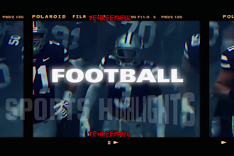 create sports highlights and youtube videos of nfl nba football