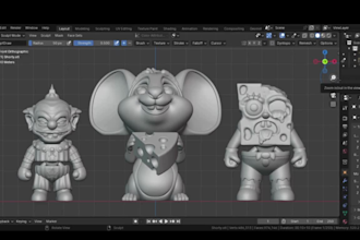 design 3d bjd model flexi animal model design toy stl for 3d printing