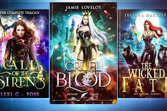 design fantasy book cover, romance book cover, and ebook cover design