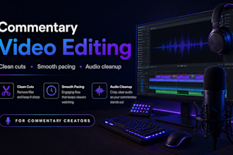 edit your commentary video for youtube