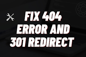 301 redirect SEO, fix 404 broken links, fix htaccess issues