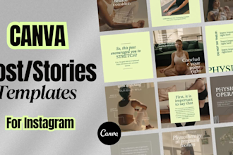 design post and story templates for instagram and facebook