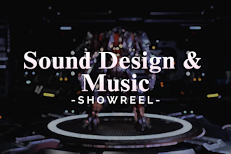 sound design, sfx and music production for games and animation