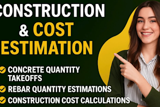 do sitework takeoffs and construction cost estimation