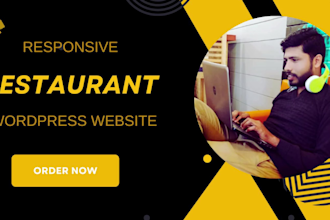 design restaurant website in wordpress  with online ordering