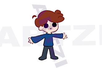 draw your character a turnaround sheet and animate them