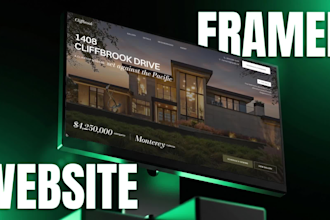 design a premium framer website, landing page or business website