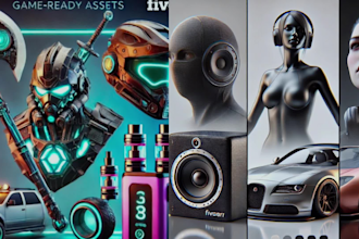 3d modelling render product character game assets cad architecture 3d animation