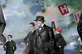 create collage animation, collage video, vintage, photo collage, photo editing