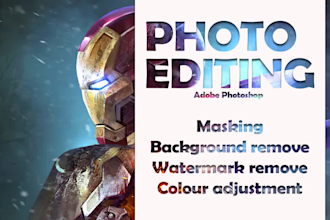do photoshop high end edits and retouching