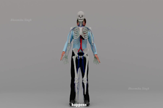 do realistic 3d heart attack medical animation, 3d anatomy cardiology animation