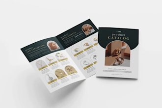 create product catalog, lookbook, sell sheet, booklet design in indesign