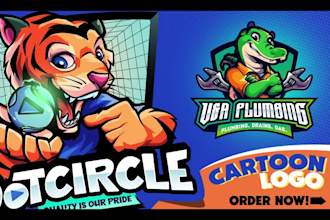design a great premium mascot, cartoon logo character
