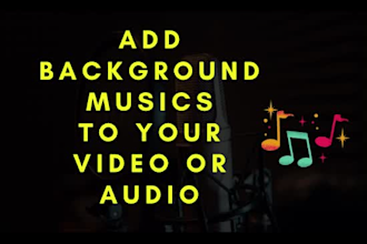 add  background musics for your videos and audios