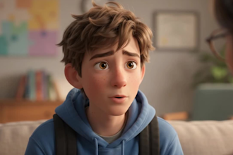 create 3d kids animation, cartoon video and ai learning video 3d pixar style