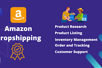 manage walmart to amazon dropshipping stores a to z as a virtual assistant
