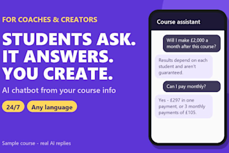 build an ai chatbot for coaches and online course creators