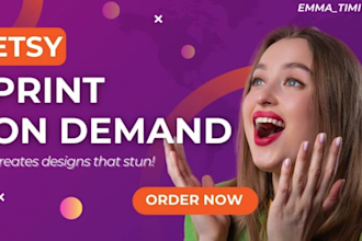 setup etsy shopify print on demand store on apliiq, teespring, printful, gelato