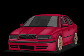 create a detailed custom car vector illustrations