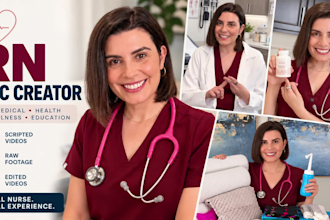 create healthcare ugc videos as a registered nurse