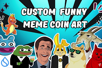 create a custom meme coin logo for your next moonshot
