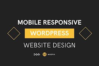 create a mobile responsive wordpress website design