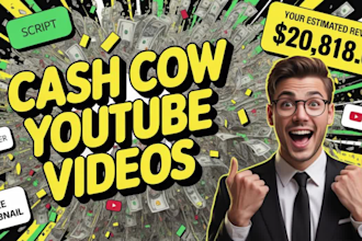 create beatify automated cash cow video for youtube cash cow channel
